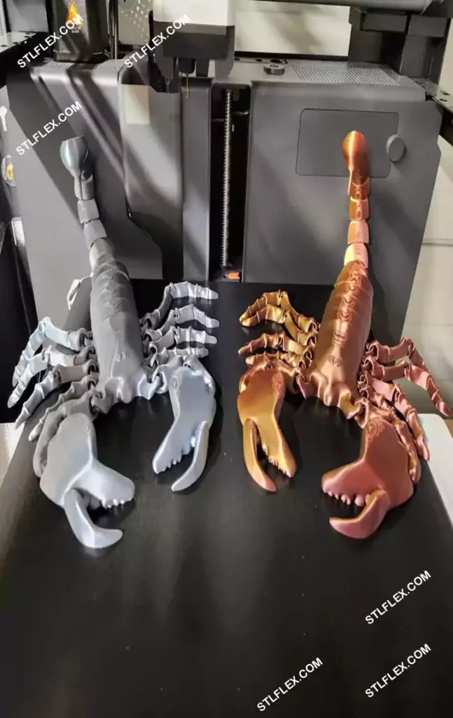 3D printed flexi scorpion
